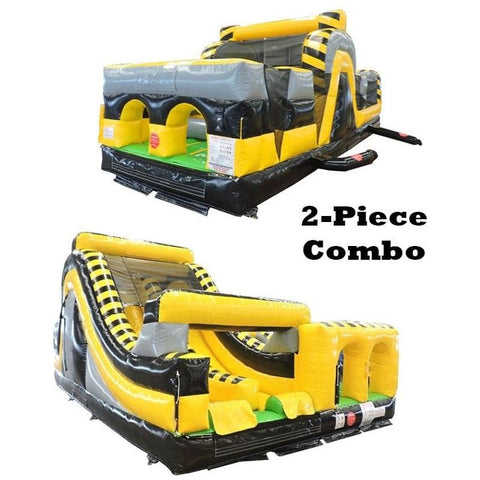 POGO Inflatable Bouncers 59'H Venom SUPER 2-Piece Radical Dual Obstacle Course by POGO 754972360876 616-59