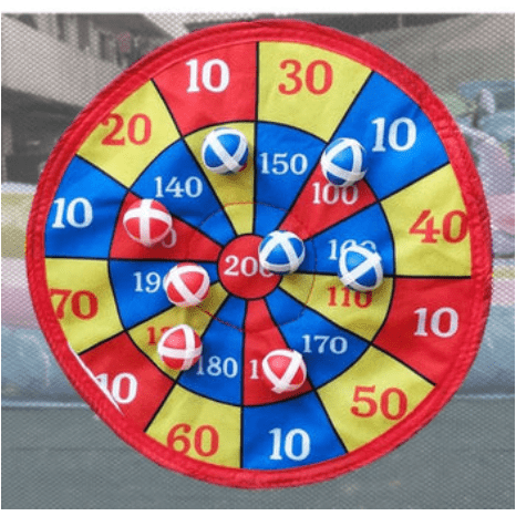 POGO Inflatable Bouncers 6.9'H Backyard Kids Deluxe 7-in-1 Circus Balloon Inflatable Bounce House with Slide by POGO 754972375184 5118 6.9'H Backyard Kids Deluxe 7in1 Circus Balloon Inflatable Bounce POGO