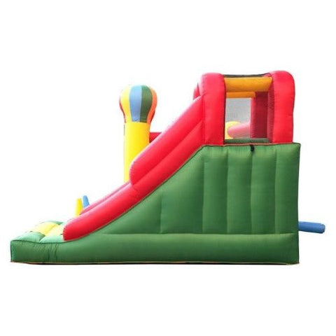 6.9'H Backyard Kids Deluxe 7-in-1 Circus Balloon Inflatable Bounce House with Slide by POGO