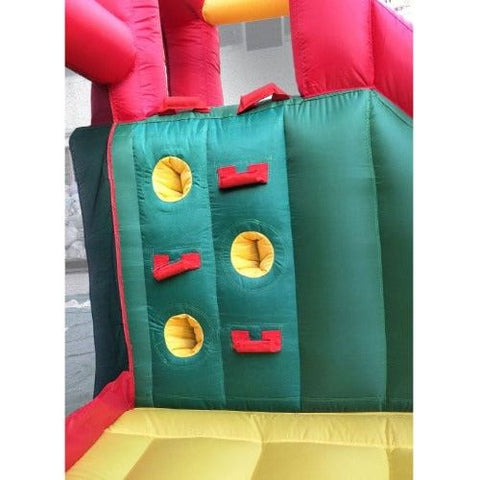 6.9'H Backyard Kids Deluxe 7-in-1 Circus Balloon Inflatable Bounce House with Slide by POGO
