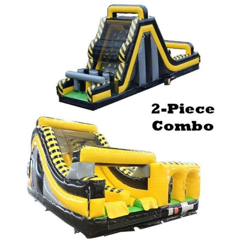 POGO Inflatable Bouncers 69' Venom SUPER 2-Piece Radical Obstacle Course Climb by POGO 781880283904 617