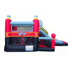 Image of POGO Inflatable Bouncers 8 1/2' Backyard Kids Deluxe Fire Station Inflatable Bounce House with Slide by POGO 754972375160 7985 8 1/2' Backyard Kids Deluxe Fire Station Inflatable Bounce with Slide
