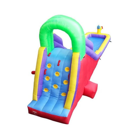 POGO Inflatable Bouncers 9.5'H Backyard Kids Inflatable Water Slide with Splash Cannon and Pool by POGO 781880200444 5119 9.5'H Backyard Kids Inflatable Water Slide Cannon Pool POGO SKU# 5119