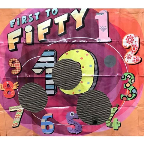 POGO Inflatable Bouncers First to Fifty UltraLite Air Frame Game Panel by POGO 754972320856 1558 First to Fifty UltraLite Air Frame Game Panel by POGO SKU#1558