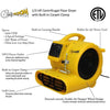 Image of POGO Noisemakers & Party Blowers Zoom 1/3 HP Centrifugal Floor Dryer With Carpet Clamp by POGO 744828582248 245 Zoom 1/3 HP Centrifugal Floor Dryer by POGO SKU# 244