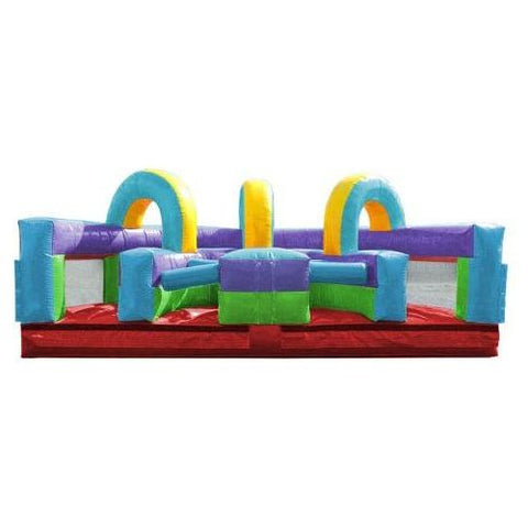 POGO Obstacle Courses Retro Rainbow U-Turn Inflatable Obstacle Course with Blower by POGO 754972349116 3479