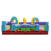 Image of POGO Obstacle Courses Retro Rainbow U-Turn Inflatable Obstacle Course with Blower by POGO 754972349116 3479