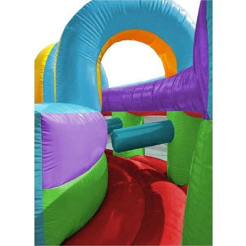 POGO Obstacle Courses Retro Rainbow U-Turn Inflatable Obstacle Course with Blower by POGO 754972349116 3479