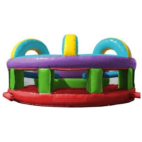 POGO Obstacle Courses Retro Rainbow U-Turn Inflatable Obstacle Course with Blower by POGO 754972349116 3479