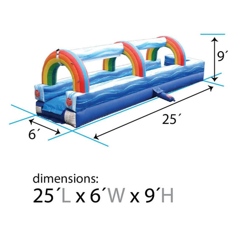 POGO SLIP N SLIDE 25' Blue Marble Inflatable Slip n Slide with Blower by POGO 754972348331 2849 25' Blue Marble Inflatable Slip n Slide with Blower by POGO SKU# 2849