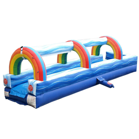 POGO SLIP N SLIDE 25' Blue Marble Inflatable Slip n Slide with Blower by POGO 754972348331 2849 25' Blue Marble Inflatable Slip n Slide with Blower by POGO SKU# 2849