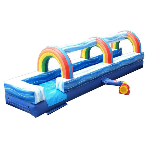 POGO SLIP N SLIDE 25' Blue Marble Inflatable Slip n Slide with Blower by POGO 754972348331 2849 25' Blue Marble Inflatable Slip n Slide with Blower by POGO SKU# 2849