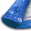 Image of POGO Tarps 10' x 40' Blue & Silver Multi-Purpose Water Resistant Poly Tarp Cover by POGO 754972337878 267 10' x 40' Blue & Silver Multi-Purpose Water Resistant Poly Tarp Cover