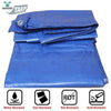 Image of POGO Tarps 10' x 40' Blue & Silver Multi-Purpose Water Resistant Poly Tarp Cover by POGO 754972337878 267 10' x 40' Blue & Silver Multi-Purpose Water Resistant Poly Tarp Cover