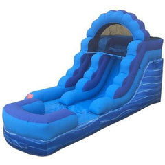 POGO Water Slides 12' Blue Marble Inflatable Water Slide with Blower by POGO 754972331142 2488