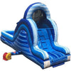 Image of POGO Water Slides 12' Blue Marble Rear Entry Wet / Dry Inflatable Slide by POGO 754972307017 7085
