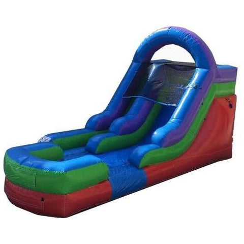 POGO Water Slides 12' Retro Rainbow Inflatable Water Slide with Blower By POGO 754972309042 2509 12' Retro Rainbow Inflatable Water Slide with Blower By POGO SKU- 2509