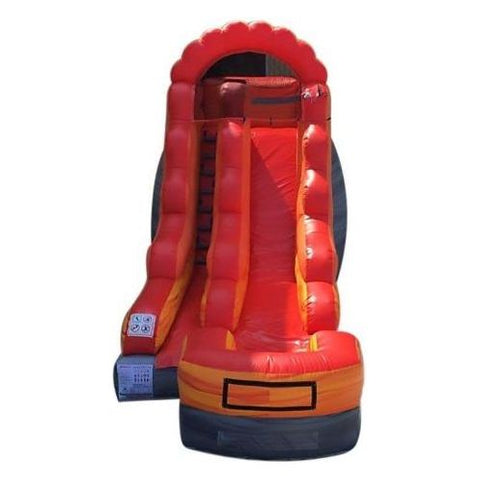 POGO Water Slides 15' Fire Marble Inflatable Water Slide With Blower by POGO 754972312233 2530 15' Fire Marble Inflatable Water Slide With Blower by POGO SKU #2530