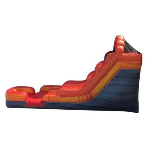 POGO Water Slides 15' Fire Marble Inflatable Water Slide With Blower by POGO 754972312233 2530 15' Fire Marble Inflatable Water Slide With Blower by POGO SKU #2530