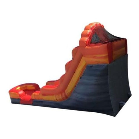 POGO Water Slides 15' Fire Marble Inflatable Water Slide With Blower by POGO 754972312233 2530 15' Fire Marble Inflatable Water Slide With Blower by POGO SKU #2530