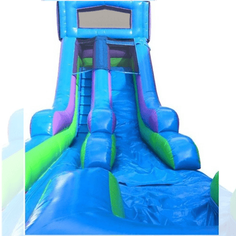 POGO Water Slides 15' Modular Retro Rainbow Inflatable Water Slide with Blower by POGO 754972361637 2532