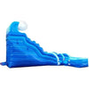 Image of POGO Water Slides 17' Blue Marble Wave Curved Wet / Dry Inflatable Slide by POGO 754972365796 3382