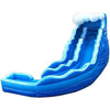Image of POGO Water Slides 17' Blue Marble Wave Curved Wet / Dry Inflatable Slide by POGO 754972365796 3382