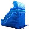 Image of POGO Water Slides 17' Blue Marble Wave Curved Wet / Dry Inflatable Slide by POGO 754972365796 3382