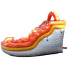 Image of POGO Water Slides 17' Fire Marble Curved Inflatable Water Slide with Blower by POGO 754972366175 7647
