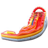 Image of POGO Water Slides 17' Fire Marble Curved Inflatable Water Slide with Blower by POGO 754972366175 7647