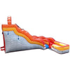 Image of POGO Water Slides 17' Fire Marble Curved Inflatable Water Slide with Blower by POGO 754972366175 7647
