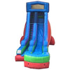 Image of POGO Water Slides 18' Modular Retro Rainbow Inflatable Water Slide with Blower and Monster Truck Panel by POGO 7497 18' Modular Retro Rainbow Inflatable Water Slide Monster Truck Panel