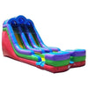 Image of POGO Water Slides 18' Retro Rainbow Double Bay Inflatable Water Slide with Blower by POGO 754972359320 2745 18' Retro Rainbow Double Bay Inflatable Water Slide with Blower POGO
