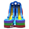 Image of POGO Water Slides 18' Retro Rainbow Double Bay Inflatable Water Slide with Blower by POGO 754972359320 2745 18' Retro Rainbow Double Bay Inflatable Water Slide with Blower POGO