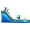Image of POGO Water Slides 18' Tropical Marble Double Bay Inflatable Water Slide with Blower by POGO 754972372558 7224 18' Tropical Marble Double Bay Inflatable Water Slide Blower POGO