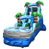 Image of POGO Water Slides 18' Tropical Marble Wet / Dry Inflatable Slide by POGO 781880202646 2743