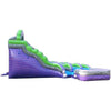 Image of POGO Water Slides 19' Purple Marble Double Lane Curved Inflatable Water Slide with Blower by POGO 754972336666 2756 19' Purple Marble Double Lane Curved Inflatable Water SlideBlower POGO