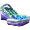 Image of POGO Water Slides 19' Purple Marble Double Lane Curved Inflatable Water Slide with Blower by POGO 754972336666 2756 19' Purple Marble Double Lane Curved Inflatable Water SlideBlower POGO