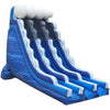 Image of POGO Water Slides 22' Blue Marble Wave Dual Lane Inflatable Water Slide with Blower by POGO 754972324861 2788 22' Blue Marble Wave Dual Lane Inflatable Water Slide Blower POGO