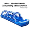 Image of POGO Water Slides 22' Blue Marble Wave Dual Lane Inflatable Water Slide with Blower by POGO 754972324861 2788 22' Blue Marble Wave Dual Lane Inflatable Water Slide Blower POGO