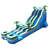 Image of POGO Water Slides 24' Tropical Marble Double Bay Inflatable Water Slide with Blower by POGO 754972372268 7176 24' Tropical Marble Double Bay Inflatable Water Slide with Blower