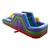Image of POGO Water Slides 34' Retro Rainbow Water Slide and Slip n Slide Combo with Blower by POGO 754972348362 2887 34' Retro Rainbow Water Slide and Slip Slide Combo w/ Blower SKU#2887