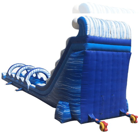 POGO Water Slides Blue Marble Inflatable Water Slide Slip n' Slide Combo with Blowers by POGO 754972360999 6005 Blue Marble Inflatable Water Slide Slip n' Slide Combo Blowers POGO