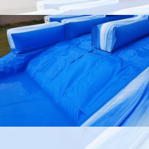 POGO Water Slides Blue Marble Inflatable Water Slide Slip n' Slide Combo with Blowers by POGO 754972360999 6005 Blue Marble Inflatable Water Slide Slip n' Slide Combo Blowers POGO