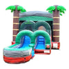 Image of POGO Water Slides Kids Tropical Red Marble Water Slide Bounce House Combo with Blower by POGO 754972359337 4313 Kids Tropical Red Marble Water Slide Bounce House Combo with Blower