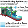 Image of POGO Water Slides Mega Tropical Red Marble Water Slide Bounce House Combo with Blower by POGO 754972360807 3356 Mega Tropical Red Marble Water Slide Bounce House Combo with Blower