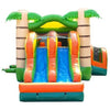 Image of POGO WET N DRY COMBOS 13.5' H  Kids Tropical Bounce House and Double Lane Slide Combo with Blower by POGO 754972356343 2482 Kids Tropical Bounce House and Double Lane Slide Combo with Blower
