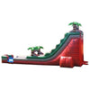 Image of POGO WET N DRY COMBOS 22' Tropical Red Marble Inflatable Water Slide with Blower by POGO 754972360982 4128