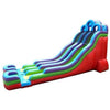 Image of POGO WET N DRY COMBOS 24' Retro Rainbow Double Bay Inflatable Water Slide with Blower by POGO 754972361002 2758