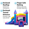 Image of POGO WET N DRY COMBOS Kids Pink Bounce House and Double Lane Slide Combo with Blower by POGO 754972360586 2481